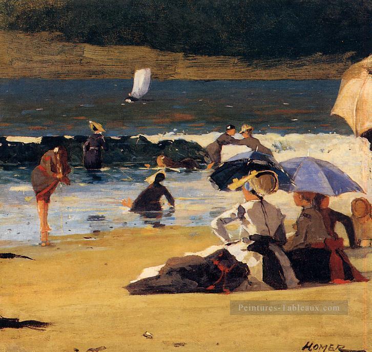 Au bord de la mer réalisme marin peintre Winslow Homer Peintures à l'huile
